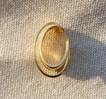 Earrings | Three Lines Dainty Ear Cuff | 18KGF