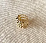 Earrings | Triple Short Spike Ear Cuff | 18KGF