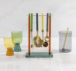 Bar Tool Set | Niko | Jewel-Toned Glass
