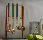 Bar Tool Set | Niko | Jewel-Toned Glass