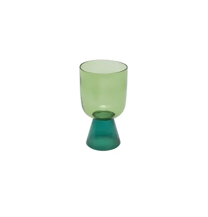 Glass Tumbler | Niko Tall | Teal + Green