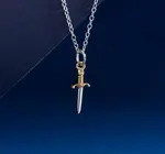 Necklace | Mini Dagger | Mixed Metal