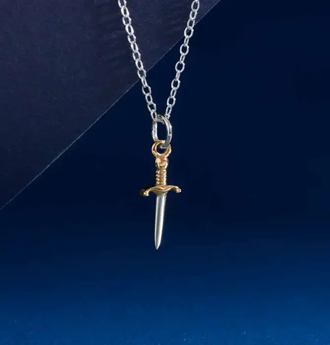 Necklace | Mini Dagger | Mixed Metal