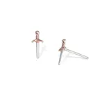 Earrings | Mini Dagger Post | Mixed Metal