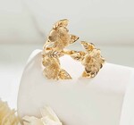 Ring | Dogwood 3-Flower | Bronze | Adjustable