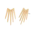 Earrings | Large Five Spike Post | Gold Filled/Bronze