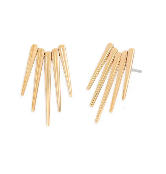 Earrings | Large Five Spike Post | Gold Filled/Bronze
