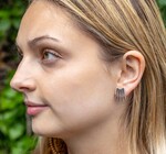 Earrings | Large Five Spike Post | Sterling Silver