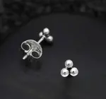 Earring Set | Sterling 3 Dots Post