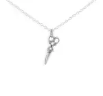 Necklace | Scissors Charm 16-18" | Sterling Silver