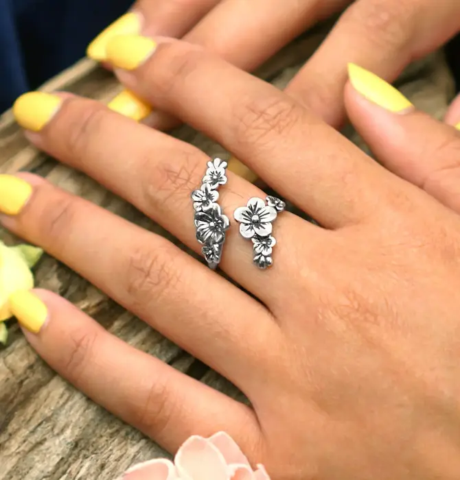 Ring | Bronze Cherry Blossoms | Adjustable Size 7