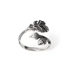 Ring | Adjustable Oak & Acorn | Sterling Silver