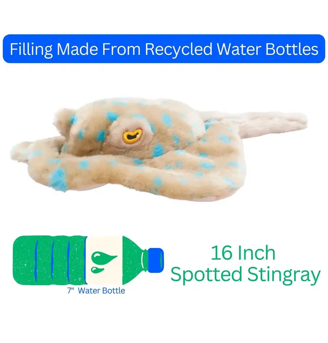 Toy | Animal Plush | Earth Keeperz | Stingray Blue Spotted