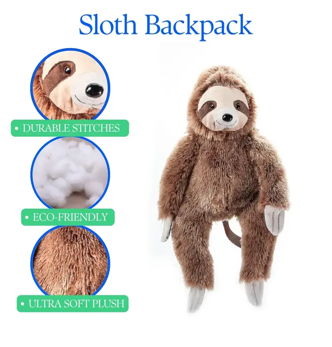 Backpack | Animal Plush | Sloth