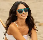 Sunglasses | Aire | Milky Teal/Gold/Gradient Brown Polarized