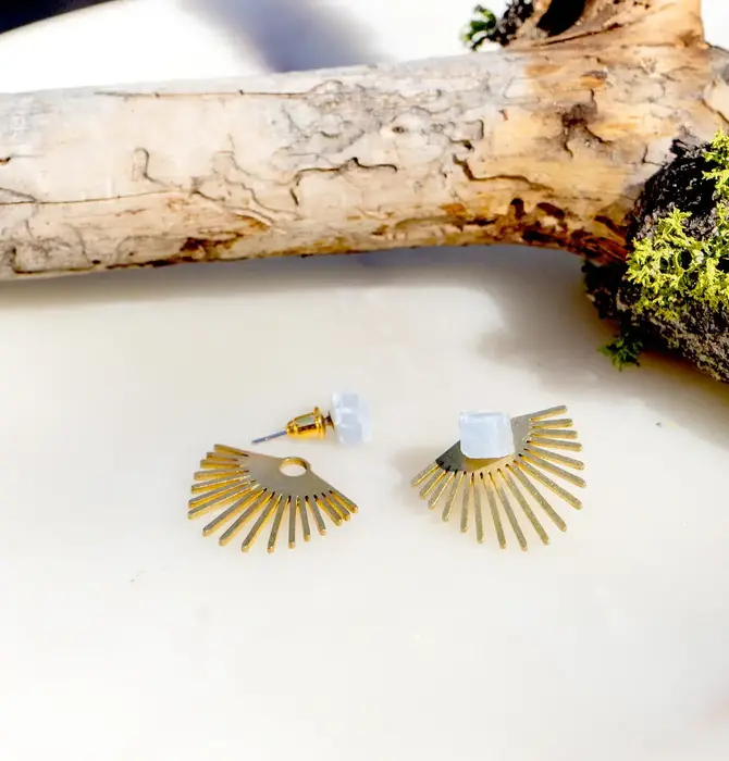 Earrings | Jackets | Eyelash Long Fan