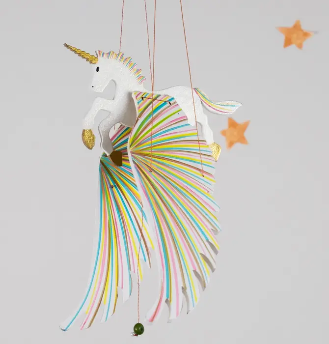 Mobile | Flying | Unicorn Golden