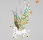 Mobile | Flying | Unicorn Golden