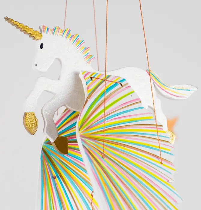 Mobile | Flying | Unicorn Golden