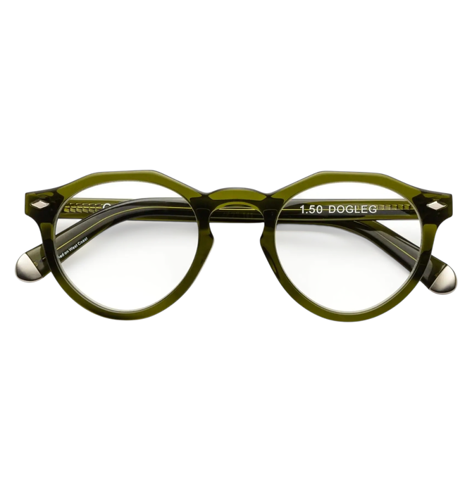 Caddis Reading Glasses | Dogleg | Heritage Green