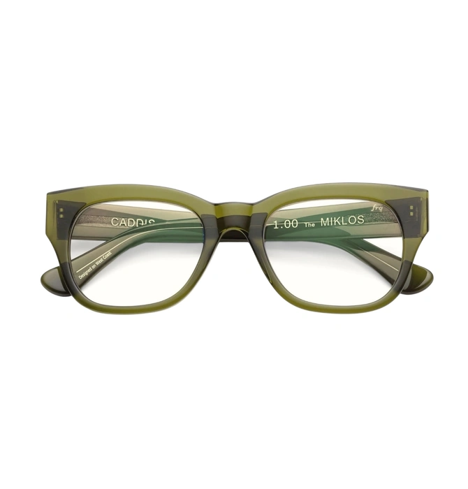 Caddis Reading Glasses | Miklos Medium | Heritage Green