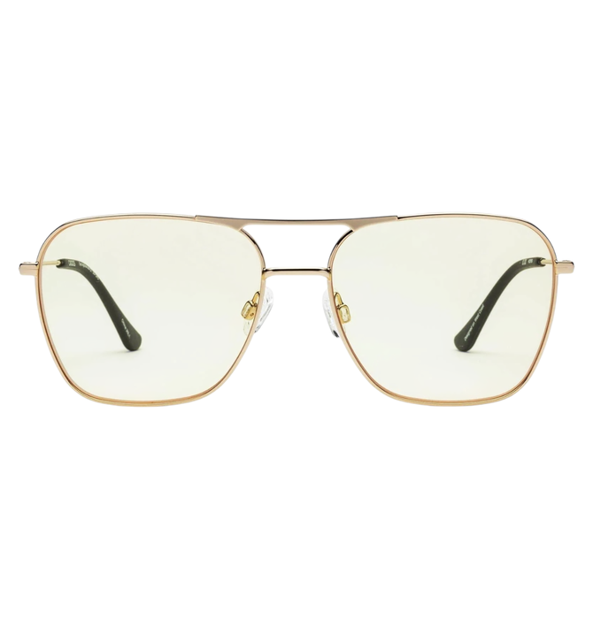 Caddis Reading Glasses | Hooper | Polished Gold | Light Yellow FRQ