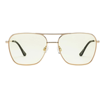 Caddis Reading Glasses | Hooper | Polished Gold | Light Yellow FRQ