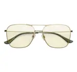 Caddis Reading Glasses | Hooper | Polished Gold | Light Yellow FRQ