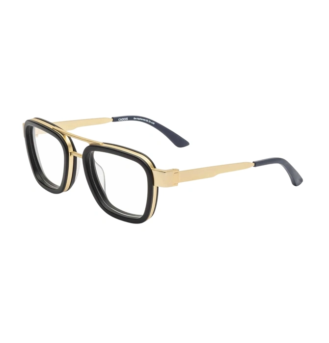 Caddis Reading Glasses | Bandit | Matte Gold - Matte Black