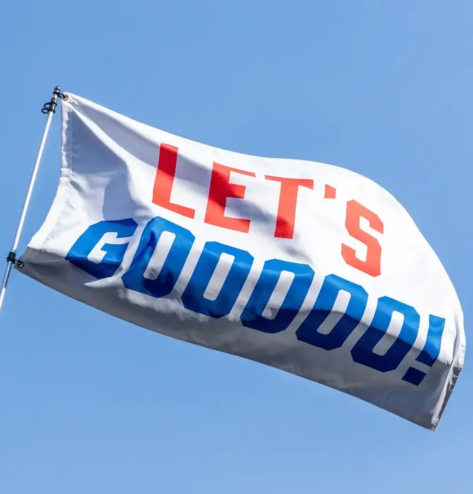 Banner | Large Outdoor Flag | Let's Gooooo!