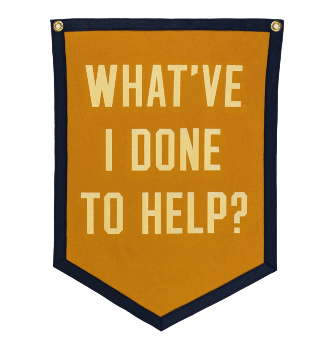 Banner | Camp Flag | What've I Done to Help?
