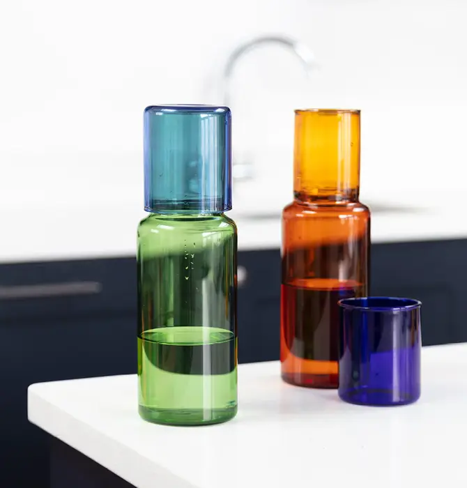 Carafe + Drinking Glass | Duo Tone