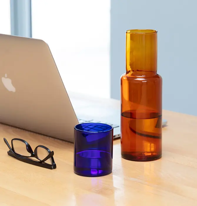 Carafe + Drinking Glass | Duo Tone