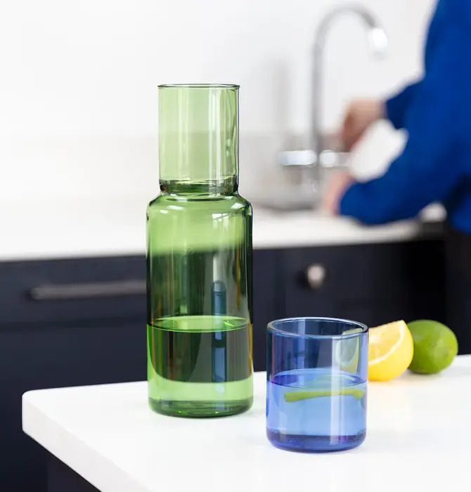 Carafe + Drinking Glass | Duo Tone