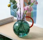Jug | Pablo Glass | Large | Teal/Lilac/Amber