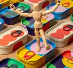 Tinned Goods | Mini Artist's Model/Mannequin | Magnetic