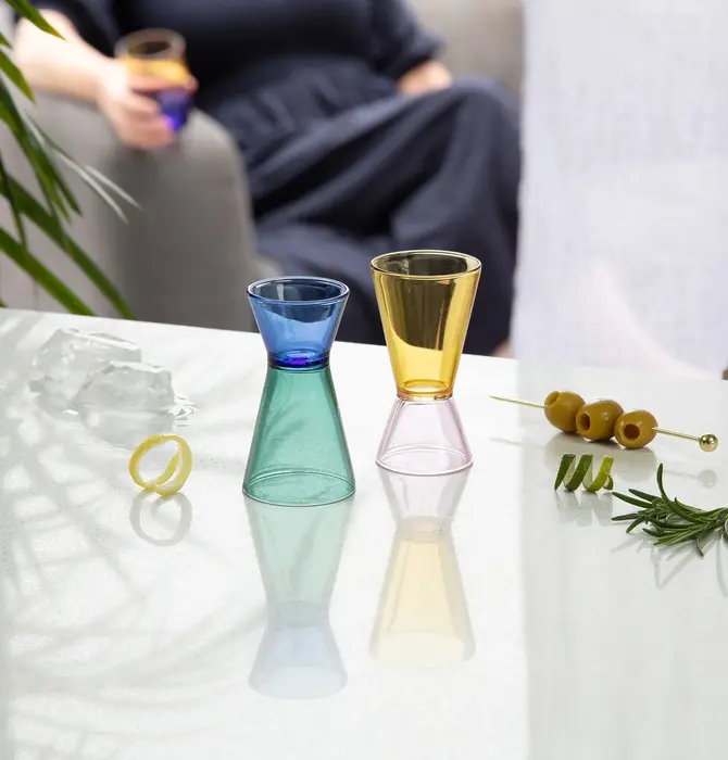 Cocktail Jigger | Duo Tone Glass