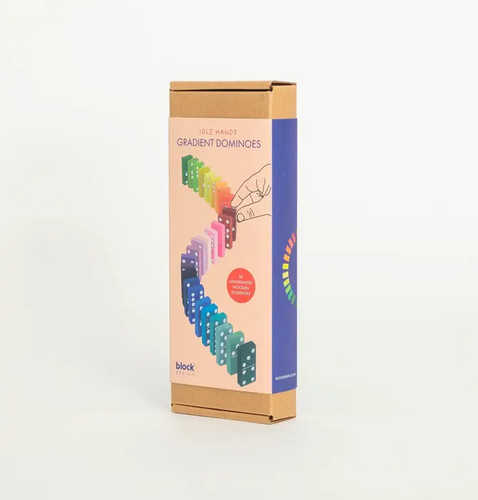 Game | Dominoes | Handpainted Wooden | Gradient