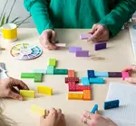 Game | Dominoes | Handpainted Wooden | Gradient