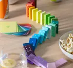 Game | Dominoes | Handpainted Wooden | Gradient