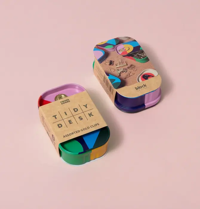 Tinned Goods | Gold Clips Assorted | Tidy Desk
