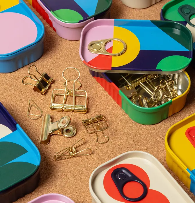 Tinned Goods | Gold Clips Assorted | Tidy Desk