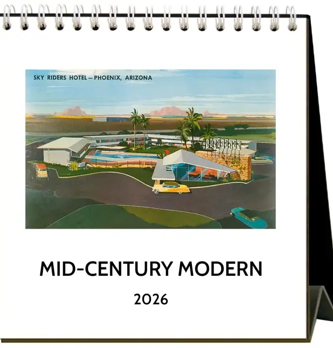 Desk Easel Calendar | 2026 | Found Image