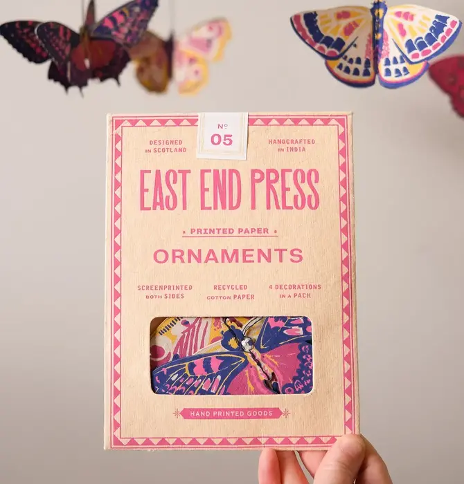 Ornaments | Recycled Cotton Paper | Butterflies