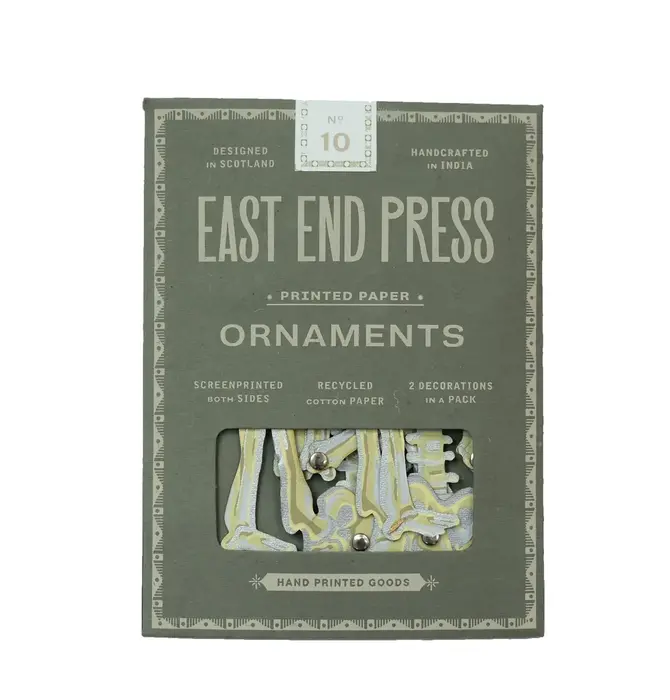 Ornaments | Recycled Cotton Paper | Dancing Skeletons
