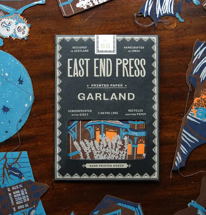 Garland | Recycled Cotton Paper | Haunted House