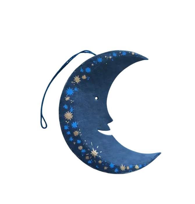 Ornament | Recycled Paper Board | Crescent Moon