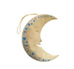 Ornament | Recycled Paper Board | Crescent Moon