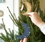 Ornament | Recycled Paper Board | Crescent Moon
