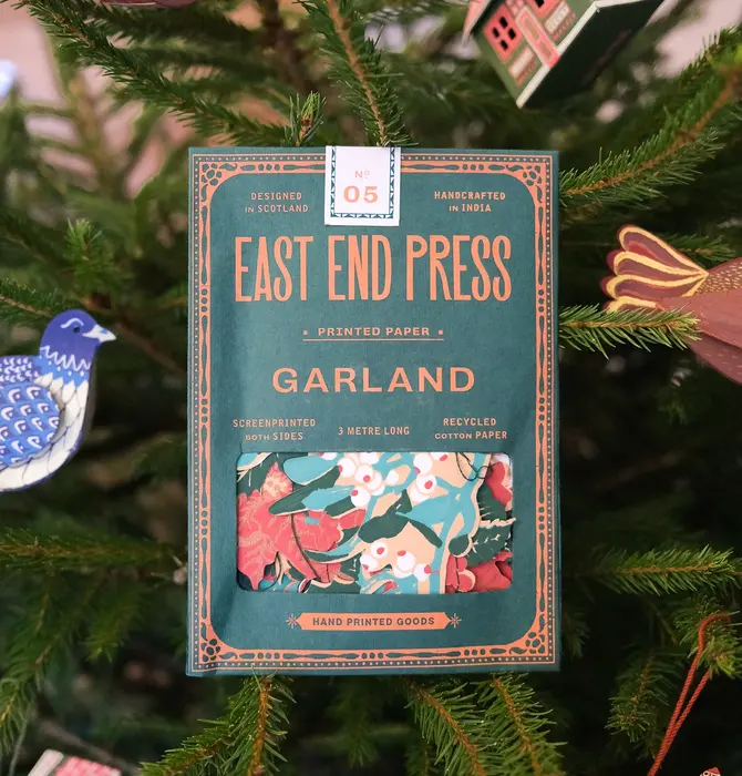 Garland - Recycled Cotton Paper | Winter Foliage